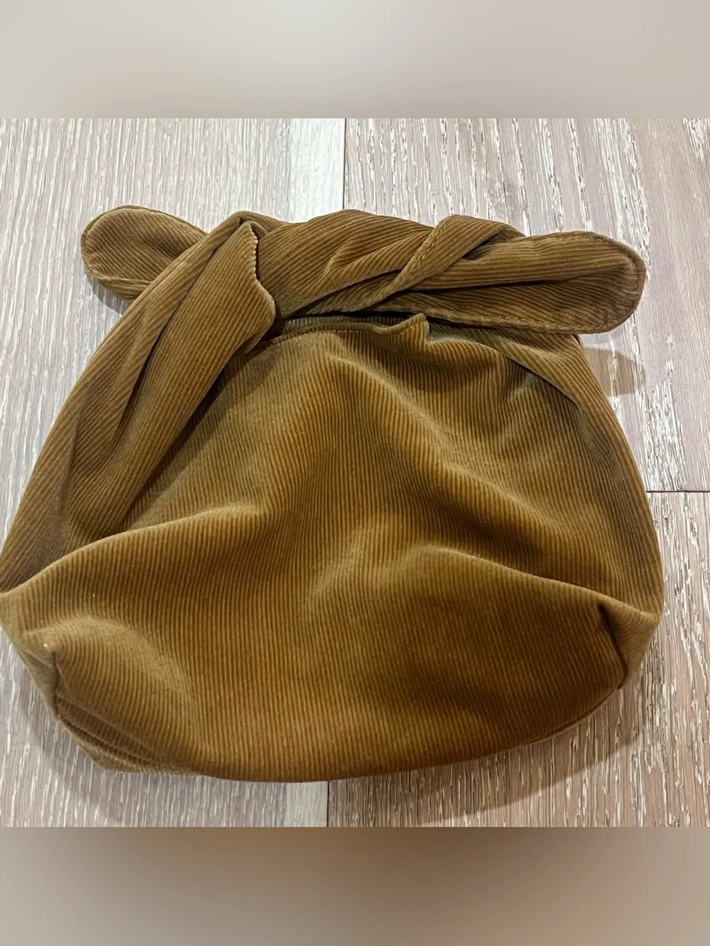 MERIT Signature Corduroy Makeup Bag Brown Cosmetic Pouch